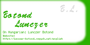 botond lunczer business card